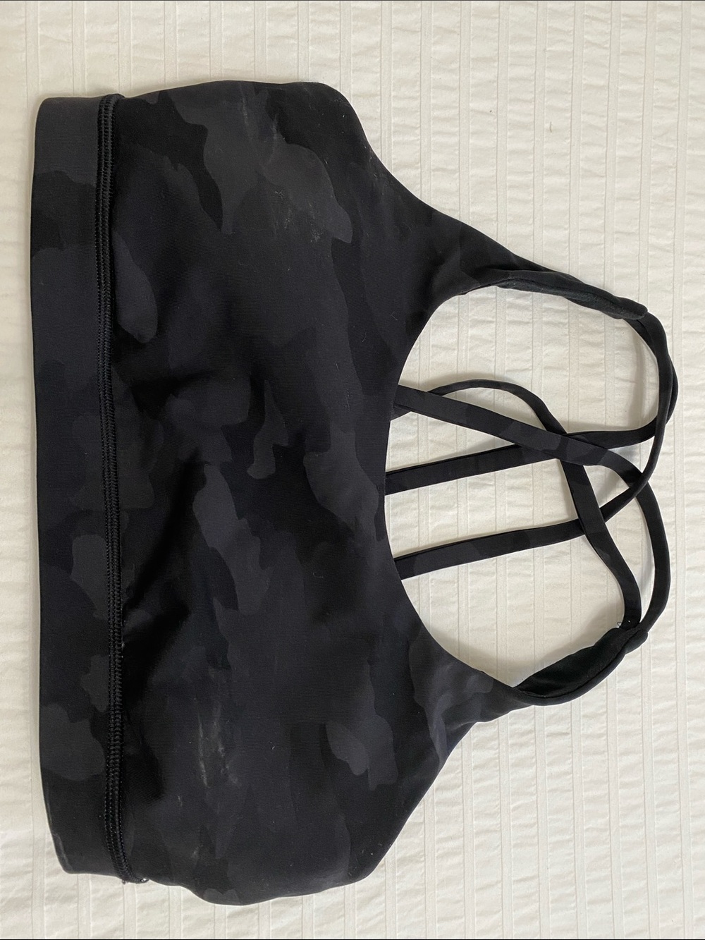 lululemon athletica Black Energy Strappy Sports Bra